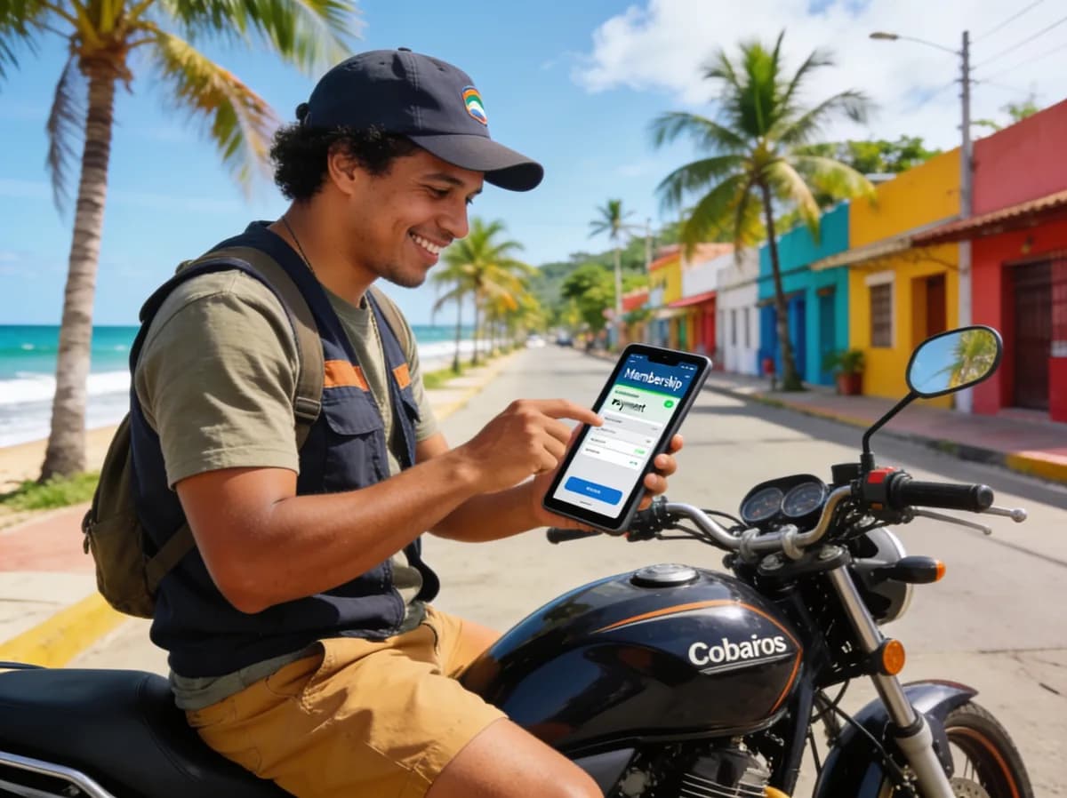 Cobranza de membresías en ruta, desde el teléfono
